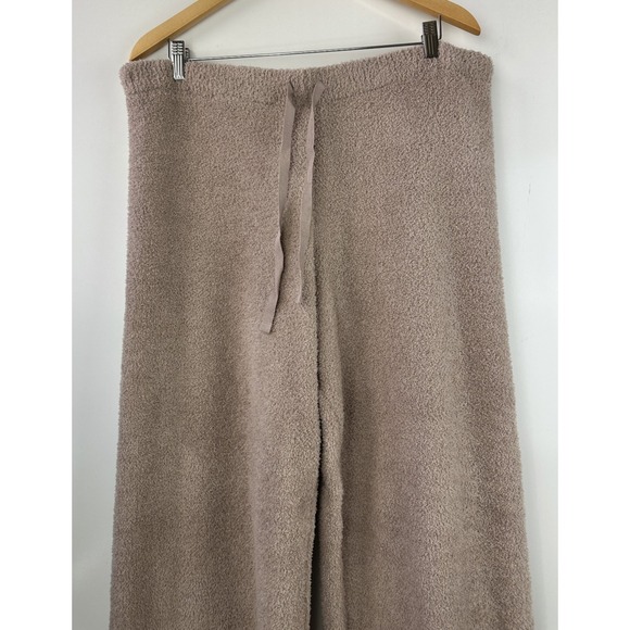 Softies Cozy Teddy Reverse Seam Crew Neck LS Top Pants Lounge Set Brown Size XL - Picture 10 of 16